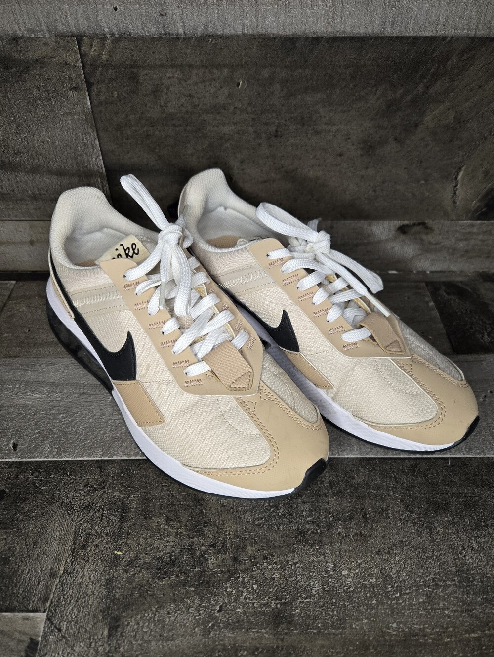 nike air max pre-day oatmeal sneakers